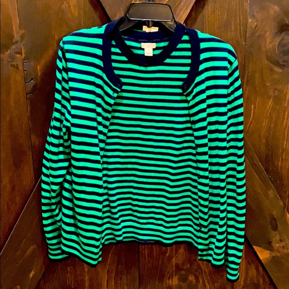 2-Piece J. Crew Cardigan and Blouse Set